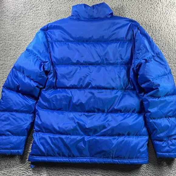 Adidas Originals Trefoil Down Puffer Jacket Blue Men’s Large G84538 Vintage Vibe - Picture 7 of 9